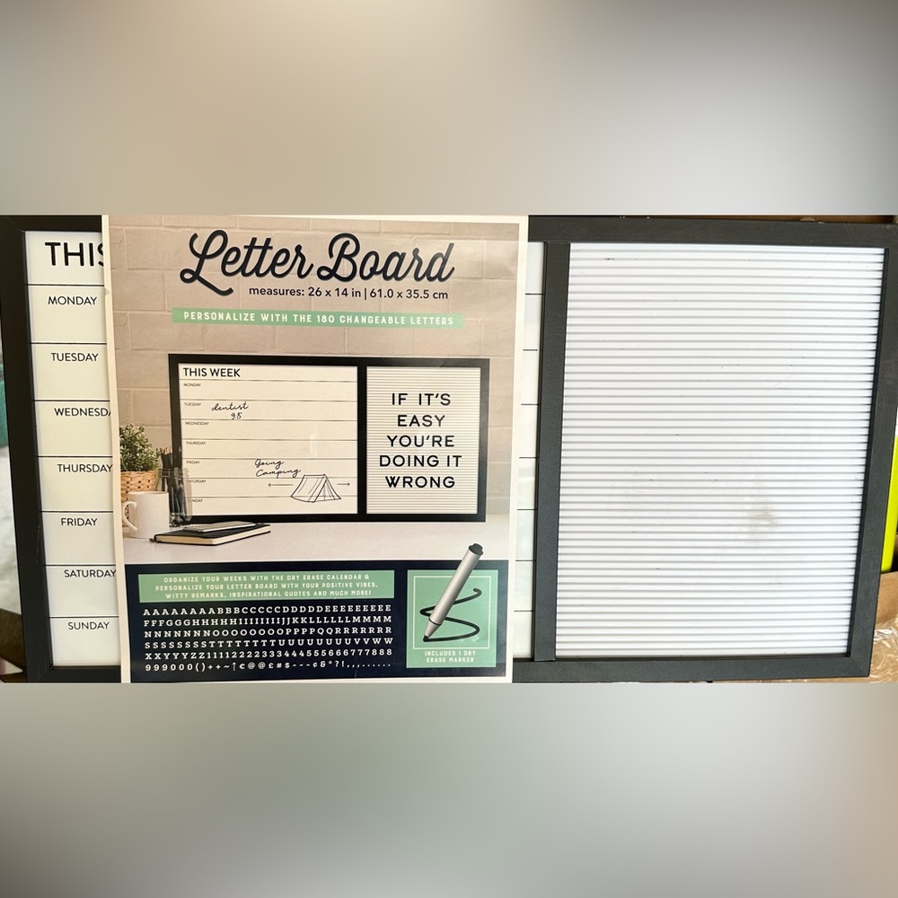Letter Board organizational